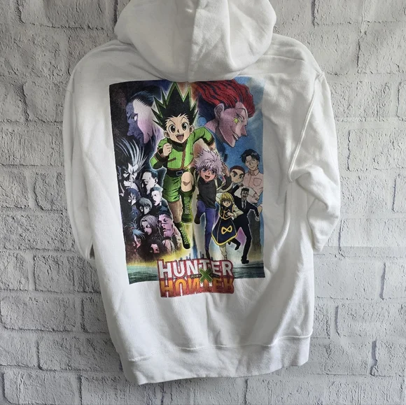 Hunter X Hunter Anime White Logo Hoodie Small - Picture 4 of 14